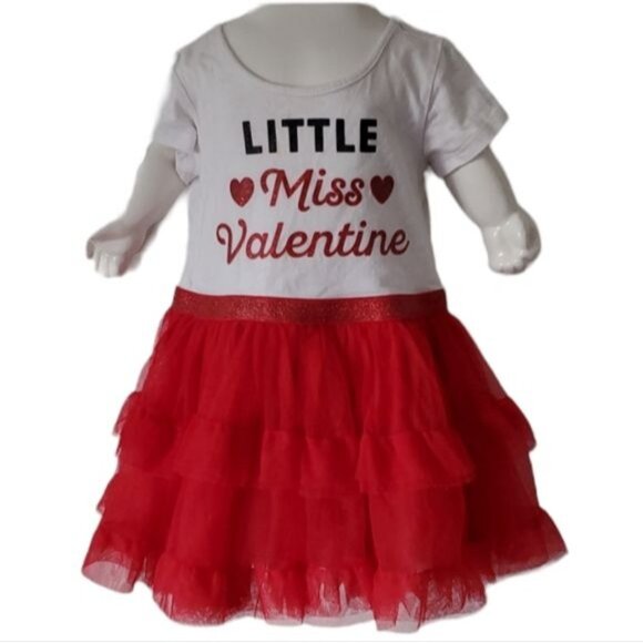 Dress Little Miss Valentine Tutu Skirt CHILDREN'S PLACE TODDLER Girls 18-24 MTHS - Picture 2 of 10